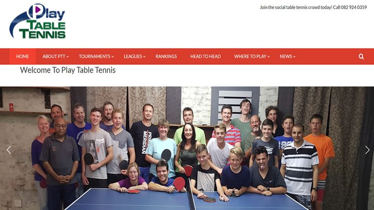 Play Table Tennis website