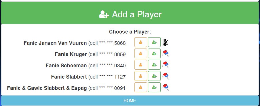 Searching for a player